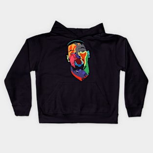 Kevin D Colorful Art Kids Hoodie